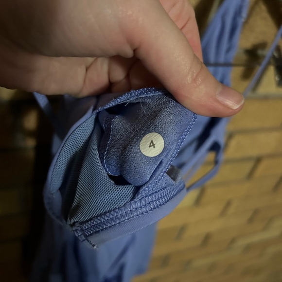 Lululemon Flow & Go Tank Top Lullaby Blue/Purple Unpadded Bra Size 4 - Picture 5 of 6